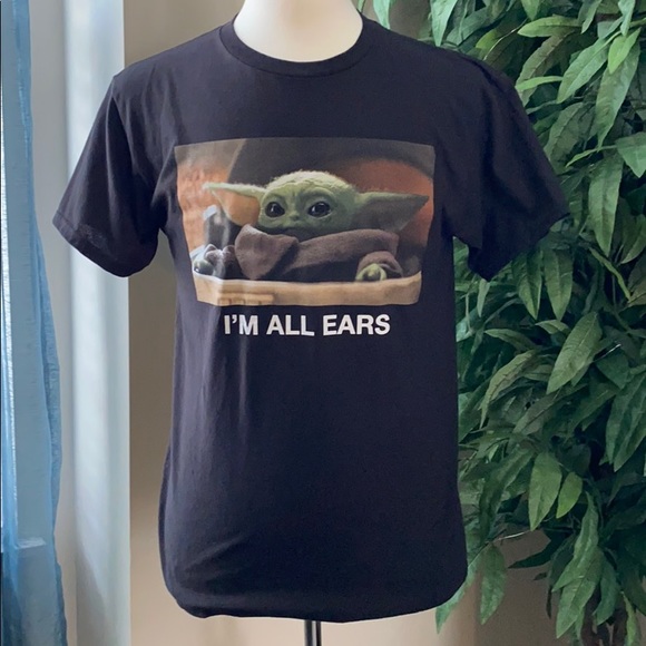 STAR WARS BABY YODA MENS T- SHIRT SZ M - Picture 1 of 4